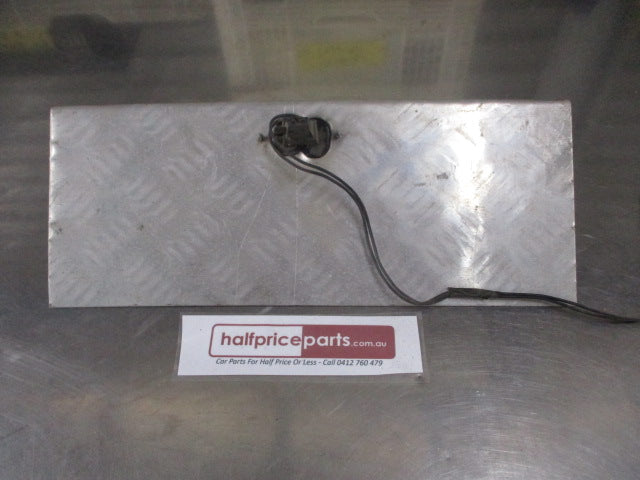 Universal Number Plate Checker Plate Alloy Light With Light (Boat/Caravan/Camper/Trailer) Used Part