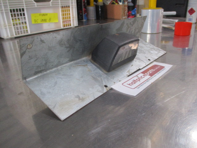 Universal Trailer Heavy Duty Number Plate Galvanized With Light (36cm X 9.5cm) New Part