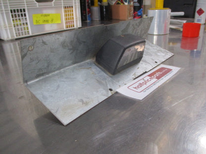 Universal Trailer Heavy Duty Number Plate Galvanized With Light (36cm X 9.5cm) New Part