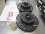 RDA Rear Disc Rotors (Pair) Slotted-Dimpled Suits Renault Megane New Part