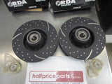 RDA Rear Disc Rotors (Pair) Slotted-Dimpled Suits Renault Megane New Part