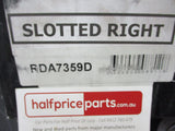 RDA Rear Disc Rotors (Pair) Slotted-Dimpled Suits Renault Megane New Part