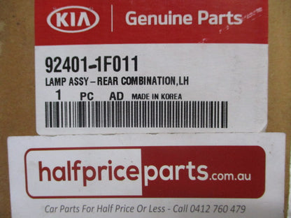 Kia Sportage Genuine Left Hand Rear Tail light (Passenger) New Part