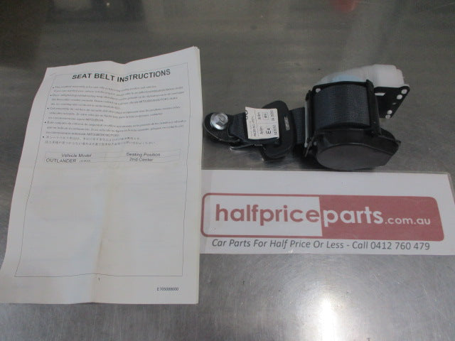 Mitsubishi Outlander Genuine Center Second Row Outer Corner Seat Belt New Part