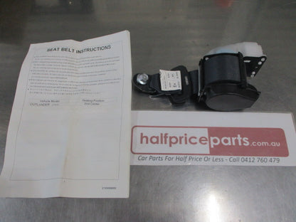 Mitsubishi Outlander Genuine Center Second Row Outer Corner Seat Belt New Part