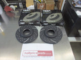 RDA Front Disc Brake Rotors (Pair) Slotted-Dimpled Suits Toyota Cressida New Part