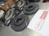 RDA Front Disc Brake Rotors (Pair) Slotted-Dimpled Suits Toyota Cressida New Part