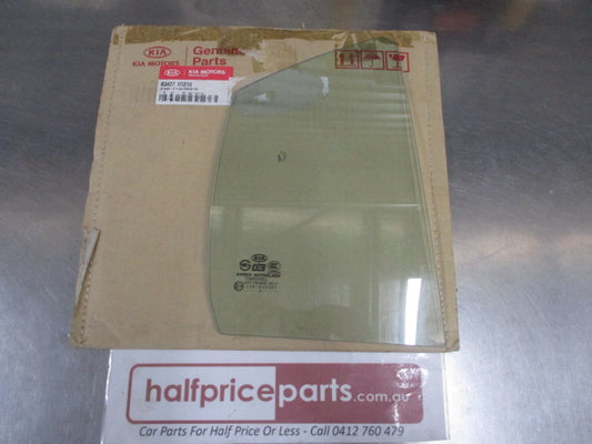 Kia Rio Genuine Right (Driver) Rear 1/4 Fixed Glass Factory Tint New Part.