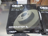 RDA Front Disc Brake Rotors (Pair) Slotted-Dimpled Suits Toyota Cressida New Part