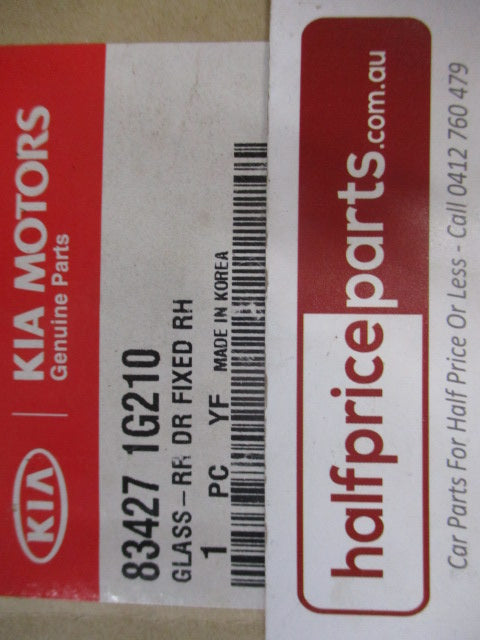 Kia Rio Genuine Right (Driver) Rear 1/4 Fixed Glass Factory Tint New Part.
