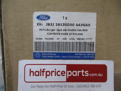 Ford PX Ranger Genuine All Weather Deep Dish Rear Rubber Mat Set New Part
