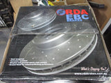 RDA Rear Disc Brake Rotors (Pair) Slotted-Dimpled Suits Great Wall X240 New Part