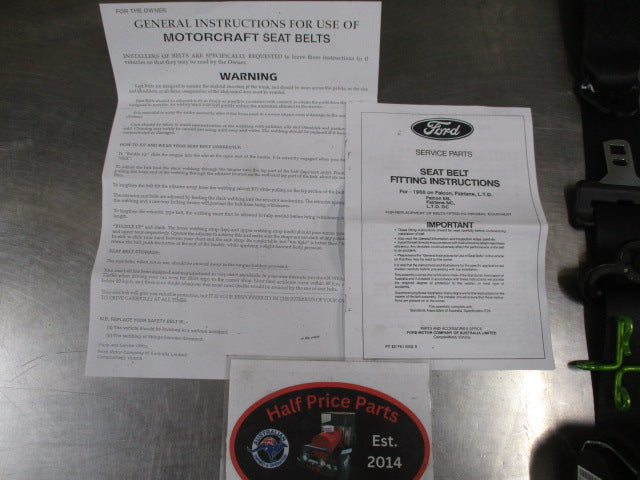 Ford Territory SZ Genuine Right Hand Front Drivers Side Seat Belt Assembly New Part