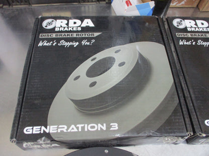 RDA Front Disc Rotors Slotted-Dimpled Suits Renault Grand Scenic New Part