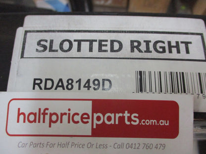RDA Front Disc Rotors Slotted-Dimpled Suits Renault Grand Scenic New Part