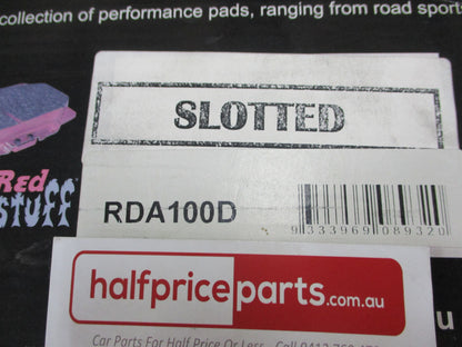 RDA Front Disc Rotors (Pair) Slotted-Dimpled Suits Mazda 323 New Part