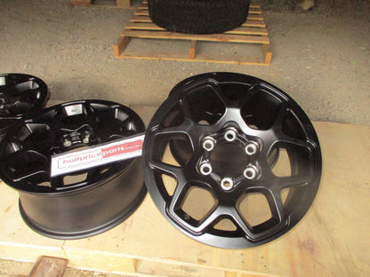 Toyota Hilux SR5-Rugged-SR-Workmate Genuine Set Of 5 Black Alloy Wheels 17x7.5 New Part