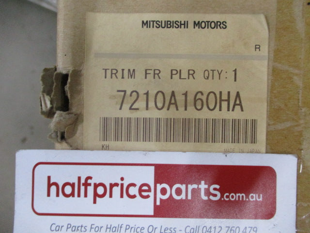 Mitsubishi Lancer Genuine Right Hand Front Drivers Pillar Trim New Part