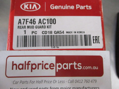 Kia Forte Genuine Rear Mud Flap Set With Fitting Screws New Part