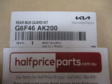 Kia Picanto Genuine Rear Mudguard Kit With Fitting Screws New Part