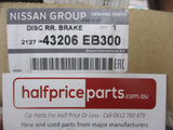 Nissan R51 Pathfinder Genuine Rear Disc Brake Rotors (Pair) New Part