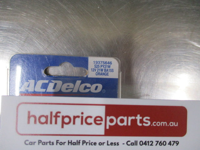 ACDelco Clear Twin Pack Bulb Set 12V-21W BA15S - New Part