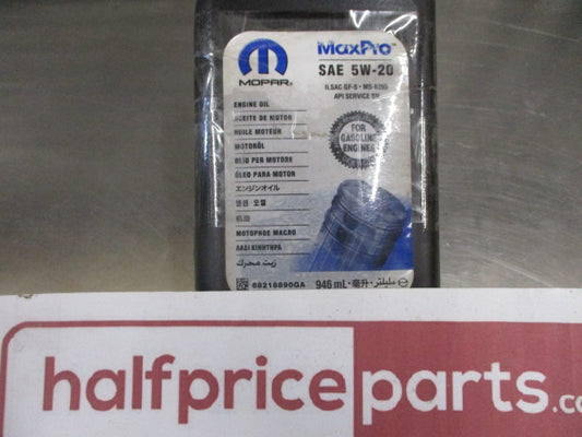 Jeep Mopar/Ram 1500 Genuine Maxpro SAE 5W-20 1Ltr Bottle Engine Oil New Part