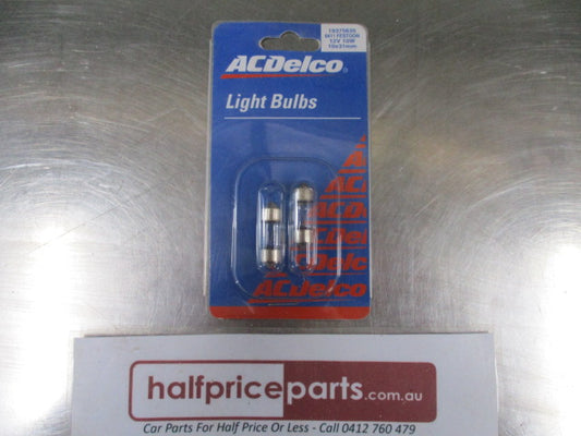 ACDelco 6411 Festoon 12V-10W 10x31MM Twin Pack - New Part