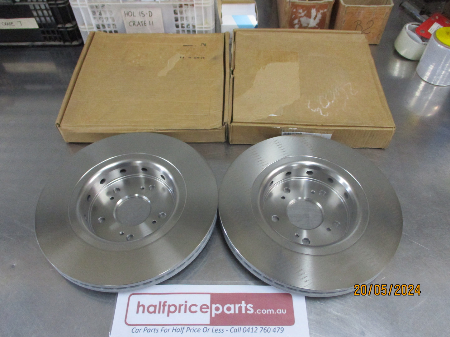 Honda CR-V Genuine Front Disc Brake Rotors (Pair) New Part