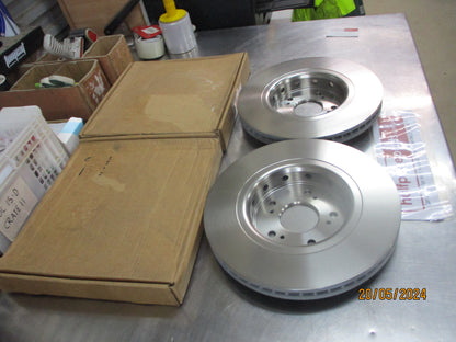 Honda CR-V Genuine Front Disc Brake Rotors (Pair) New Part