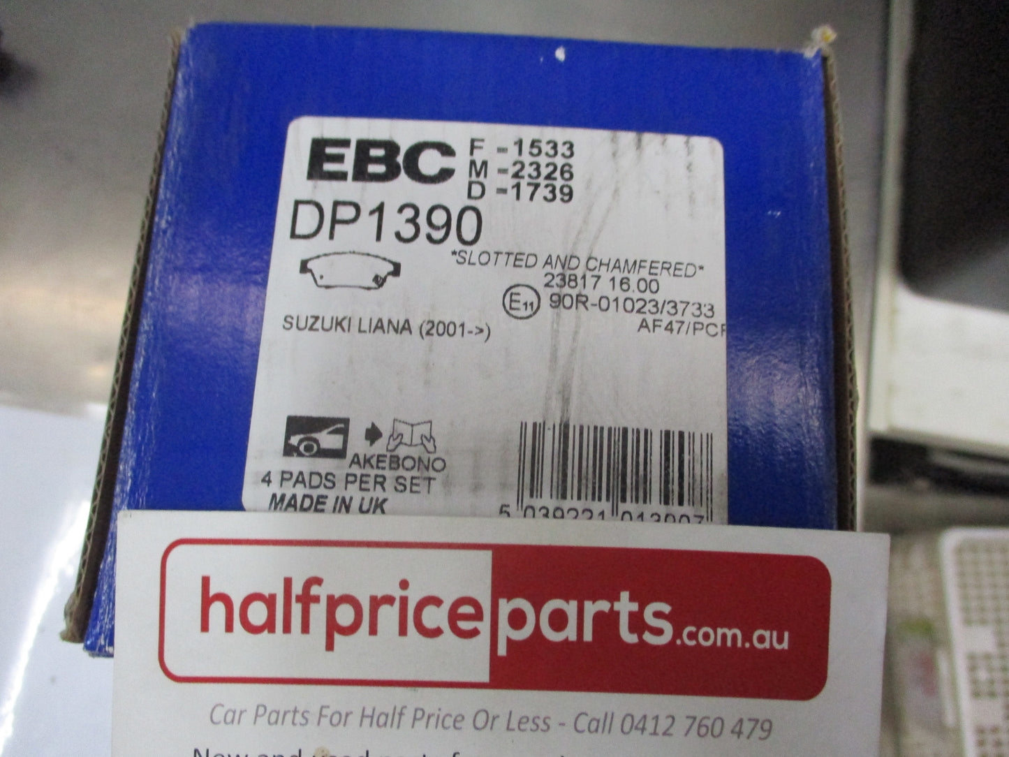 EBC Front Disc Brake Pad Set Suits Suzuki Liana New Part