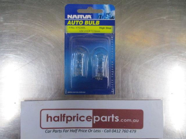 Narva Auto Bulb High Stop Light Bulb 12V-21CP(16W)W2X15D - New Part