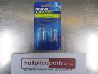 Narva Auto Bulb High Stop Light Bulb 12V-21CP(16W)W2X15D - New Part