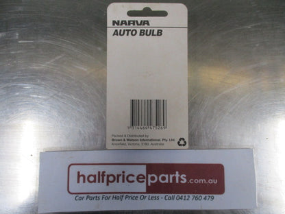 Narva Auto Bulb High Stop Light Bulb 12V-21CP(16W)W2X15D - New Part