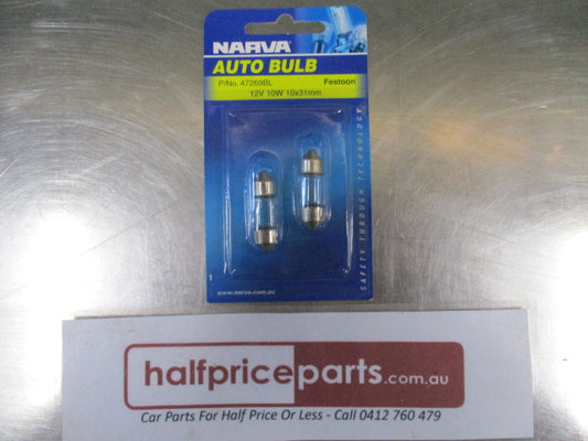 NARVA Festoon Interior Bulb Pack of 2 - New Part