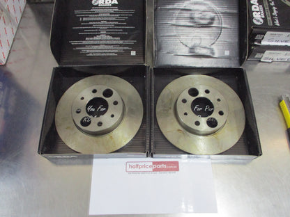 RDA Rear Disc Brake Rotors Slotted-Dimpled Suits Alfa 33 New Part