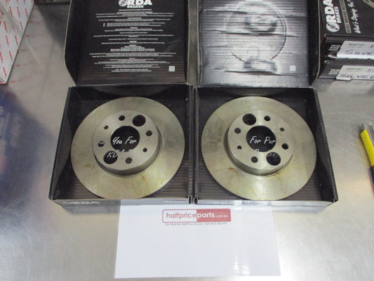 RDA Rear Disc Brake Rotors Slotted-Dimpled Suits Alfa 33 New Part