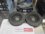 RDA Front Disc Rotors (Pair) Slotted-Dimpled Suits Honda Prelude New Part