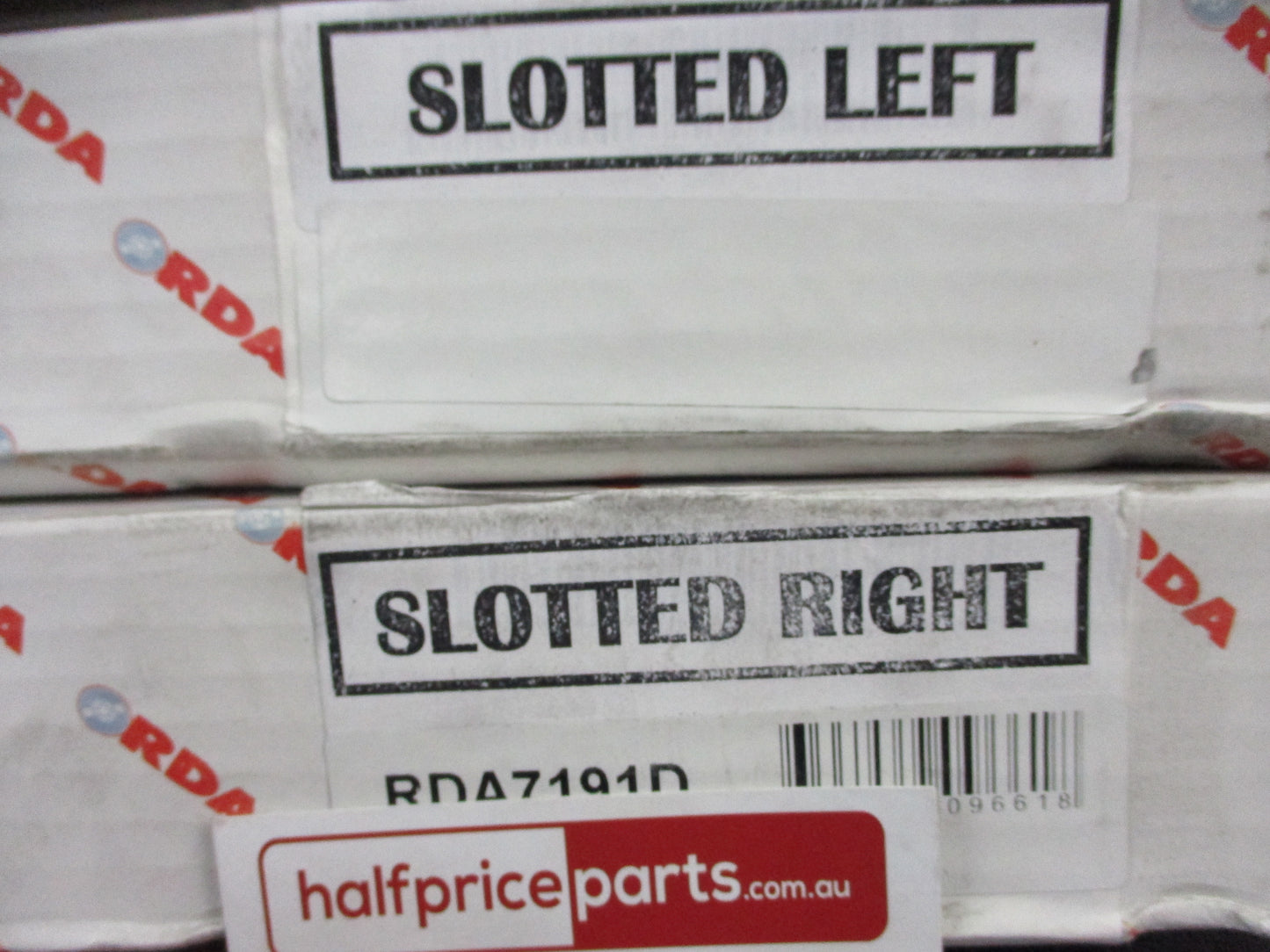 RDA Front Disc Rotors Slotted-Dimpled Suits Audi/80/100/Cabriolet New Part