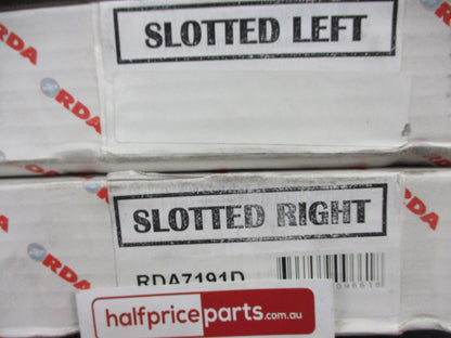 RDA Front Disc Rotors Slotted-Dimpled Suits Audi/80/100/Cabriolet New Part
