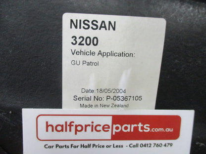 Bushranger Rear Cargo Rubber Mat Suits Nissan GU Patrol - New Part