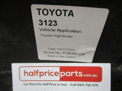 Bushranger Rear Cargo Rubber Mat Suits Toyota Kluger/Highlander - New Part