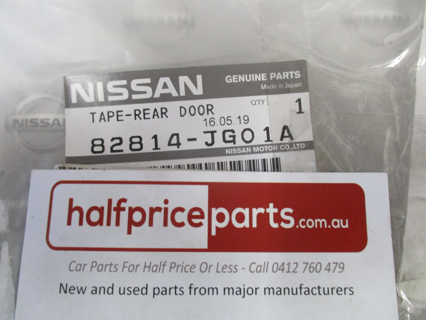 Nissan X-Trail T31 Genuine Right Hand Rear Door Inner Tape New Part