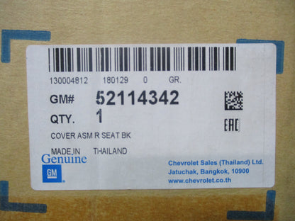 Holden RG Colorado Genuine Rear Seat Cover W/ Armrest New