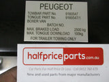 Fiat Ducato / Peugeot Boxer Tow Bar Kit New Part