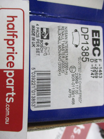 EBC Ultimax Rear Brake Pad Set Suits Renault Master New Part