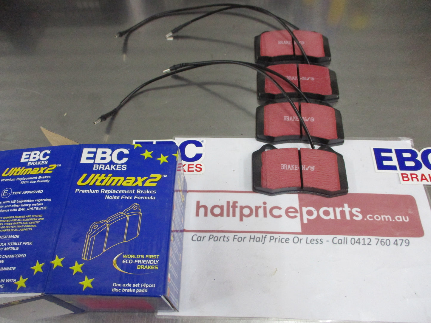 EBC Ultimax 2 Noise Formula Brake Pad Set Front Suits Peugeot 406 New Part
