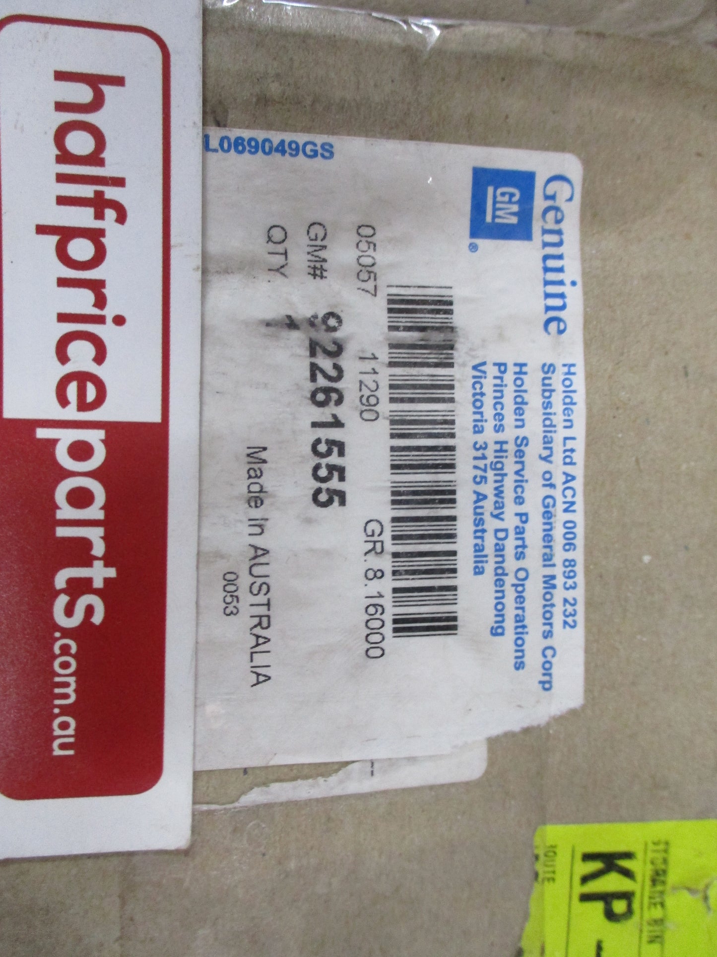 Holden VE/VF Commodore Genuine Oil Pan Shield New Part