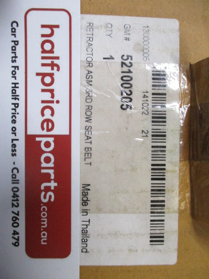 Holden Trailblazer Genuine 3 Row Left Rear Seat Belt Assy - New Part