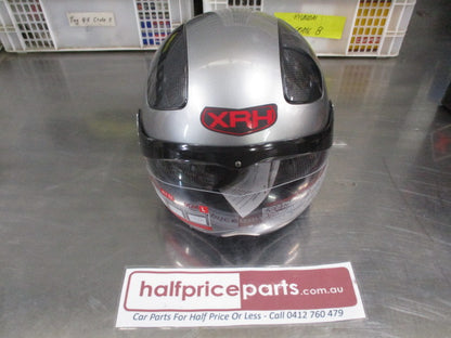 X-Rated Helmets Jet-X1 Silver XRH Large Helmet New Part
